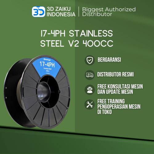 Markforged 17-4PH Stainless Steel V2 400cc Metal X 3D Printer Filament